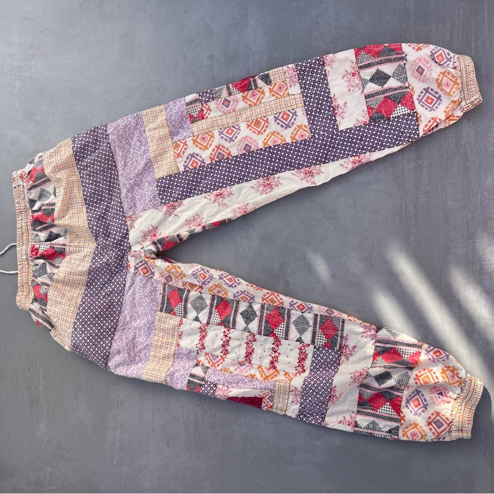 Patchwork Quilted Pants - image 2
